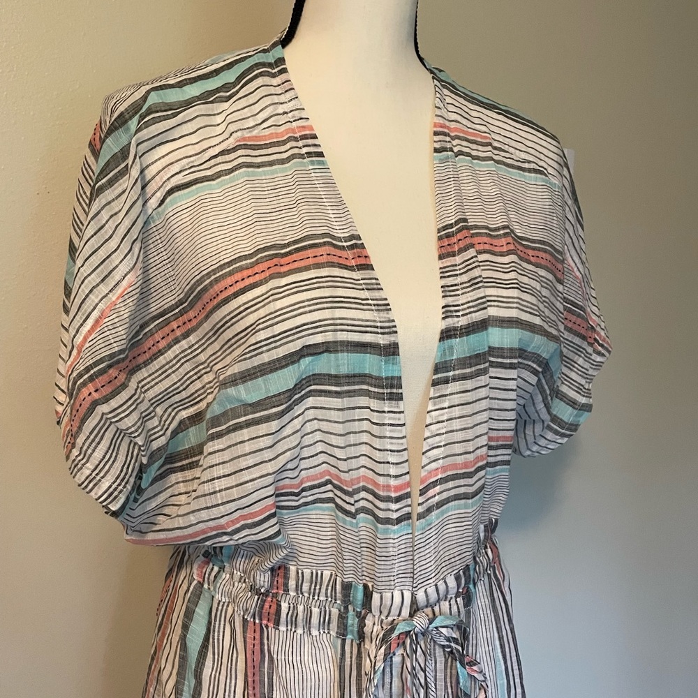 Prana striped swimsuit coverup